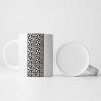 Light Gray Tongan Polynesian Tribal Ceramic Mug LT9 - Polynesian Pride