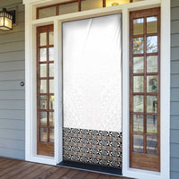 Light Gray Tongan Polynesian Tribal Door Cover LT9 - Polynesian Pride