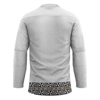 Light Gray Tongan Polynesian Tribal Hockey Jersey LT9 - Polynesian Pride