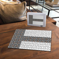 Light Gray Tongan Polynesian Tribal Puzzle LT9 - Polynesian Pride