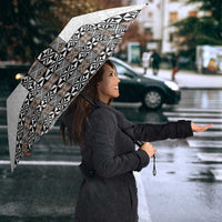 Light Gray Tongan Polynesian Tribal Umbrella LT9 - Polynesian Pride