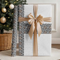 Light Gray Tongan Polynesian Tribal Wrapping Paper - Polynesian Pride