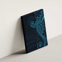 Black Blue Polynesian Tribal Canvas Wall Art LT9 - Polynesian Pride