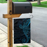 Black Blue Polynesian Tribal Garden Flag - Polynesian Pride