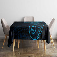 Black Blue Polynesian Tribal Tablecloth LT9 - Polynesian Pride