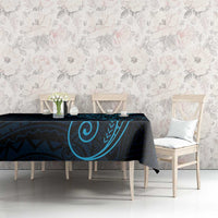 Black Blue Polynesian Tribal Tablecloth LT9 - Polynesian Pride