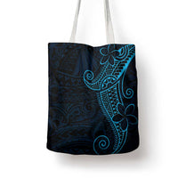 Black Blue Polynesian Tribal Tote Bag - Polynesian Pride