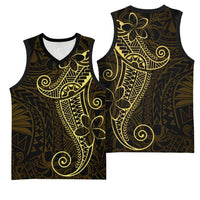 Black Gold Polynesian Tribal Basketball Jersey LT9 - Polynesian Pride