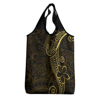 Black Gold Polynesian Tribal Grocery Bag LT9 - Polynesian Pride