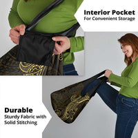 Black Gold Polynesian Tribal Grocery Bag LT9 - Polynesian Pride