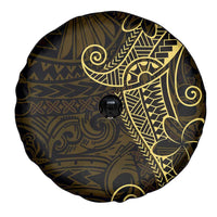 Black Gold Polynesian Tribal Spare Tire Cover - Polynesian Pride