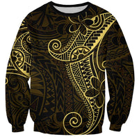 Black Gold Polynesian Tribal Sweatshirt - Polynesian Pride