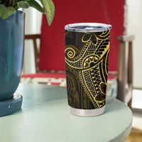 Black Gold Polynesian Tribal Tumbler Cup - Polynesian Pride