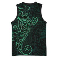 Black Green Polynesian Tribal Basketball Jersey LT9 - Polynesian Pride
