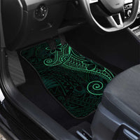 Black Green Polynesian Tribal Car Mats LT9 - Polynesian Pride