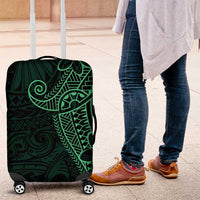 Black Green Polynesian Tribal Luggage Cover - Polynesian Pride