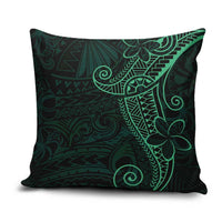 Black Green Polynesian Tribal Pillow Cover - Polynesian Pride