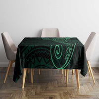 Black Green Polynesian Tribal Tablecloth LT9 - Polynesian Pride