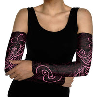 Black Pink Polynesian Tribal Arm Sleeves - Polynesian Pride