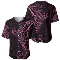 Black Pink Polynesian Tribal Baseball Jersey - Polynesian Pride