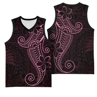Black Pink Polynesian Tribal Basketball Jersey LT9 - Polynesian Pride
