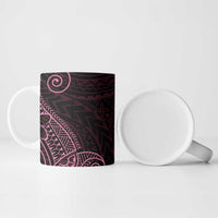 Black Pink Polynesian Tribal Ceramic Mug LT9 - Polynesian Pride