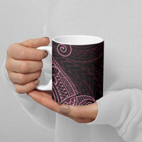 Black Pink Polynesian Tribal Ceramic Mug LT9 - Polynesian Pride