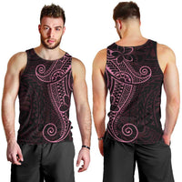 Black Pink Polynesian Tribal Men Tank Top LT9 - Polynesian Pride