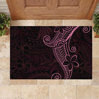 Black Pink Polynesian Tribal Rubber Doormat LT9 Pink - Polynesian Pride