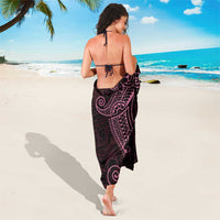 Black Pink Polynesian Tribal Sarong - Polynesian Pride