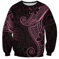 Black Pink Polynesian Tribal Sweatshirt LT9 Unisex Pink - Polynesian Pride