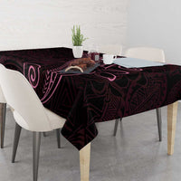 Black Pink Polynesian Tribal Tablecloth LT9 - Polynesian Pride
