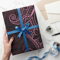 Black Pink Polynesian Tribal Wrapping Paper LT9 - Polynesian Pride
