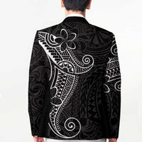 Black White Polynesian Tribal Blazer - Polynesian Pride