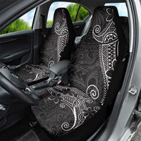 Black White Polynesian Tribal Car Seat Cover - Polynesian Pride