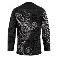 Black White Polynesian Tribal Hockey Jersey LT9 - Polynesian Pride
