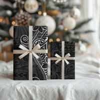 Black White Polynesian Tribal Wrapping Paper LT9 - Polynesian Pride