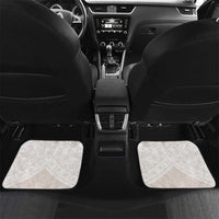 Lotu Tamaiti Tongan Polynesian Art Pattern Car Mats Traditional Tribal Motifs LT9 Set 2pcs - Back White - Polynesian Pride