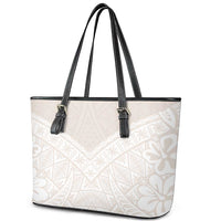 Lotu Tamaiti Tongan Polynesian Art Pattern Leather Tote Bag Traditional Tribal Motifs LT9 - Polynesian Pride