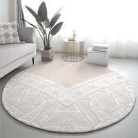 Lotu Tamaiti Tongan Polynesian Art Pattern Round Carpet Traditional Tribal Motifs - Polynesian Pride