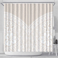 Lotu Tamaiti Tongan Polynesian Art Pattern Shower Curtain Traditional Tribal Motifs - Polynesian Pride