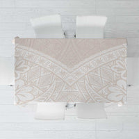 Lotu Tamaiti Tongan Polynesian Art Pattern Tablecloth Traditional Tribal Motifs LT9 White - Polynesian Pride