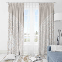 Lotu Tamaiti Tongan Polynesian Art Pattern Window Curtain Traditional Tribal Motifs LT9 - Polynesian Pride