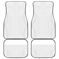 Lotu Tamaiti White Tongan Ngatu Car Mats Polynesian Tribal Fonulei Pattern LT9 - Polynesian Pride