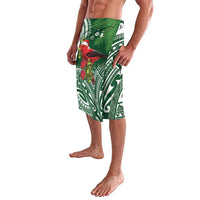 Christmas Hawaii with I'iwi Bird Lavalava Aloha Mele Kalikimaka - Green Art LT9 - Polynesian Pride