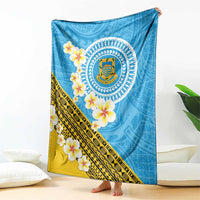 Tuvalu Plumeria Flowers Blanket Polynesian Tribal Pattern LT9 - Polynesian Pride