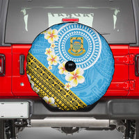 Tuvalu Plumeria Flowers Spare Tire Cover Polynesian Tribal Pattern LT9 - Polynesian Pride