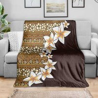 Vintage Hibiscus Turtle Pattern Blanket with Plumeria Half Style LT9 - Polynesian Pride