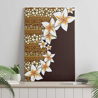Vintage Hibiscus Turtle Pattern Canvas Wall Art with Plumeria Half Style LT9 - Polynesian Pride