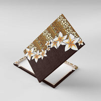 Vintage Hibiscus Turtle Pattern Canvas Wall Art with Plumeria Half Style LT9 With Frame Gold - Polynesian Pride